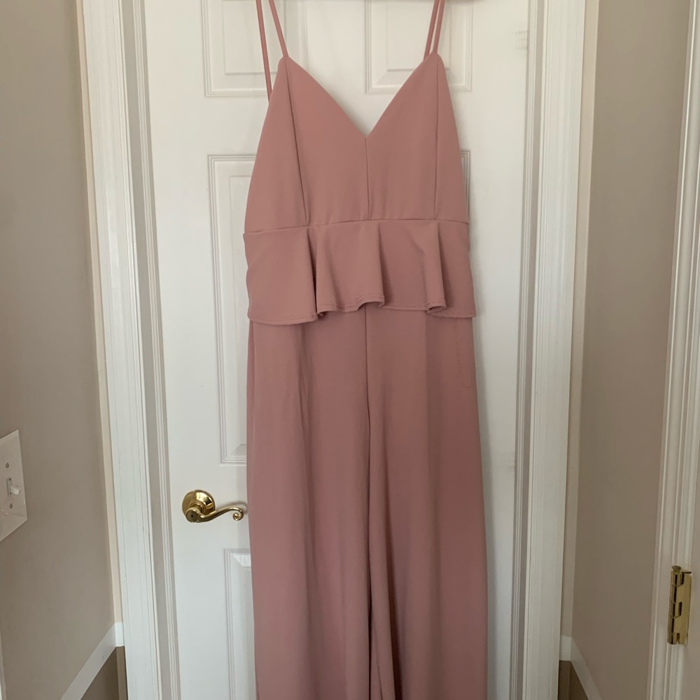 Peplum Jumpsuit with thin straps